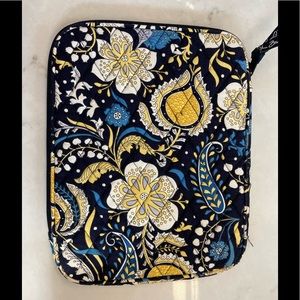 Vera Bradley iPad Tablet Sleeve Yellow Blue Floral NWOT